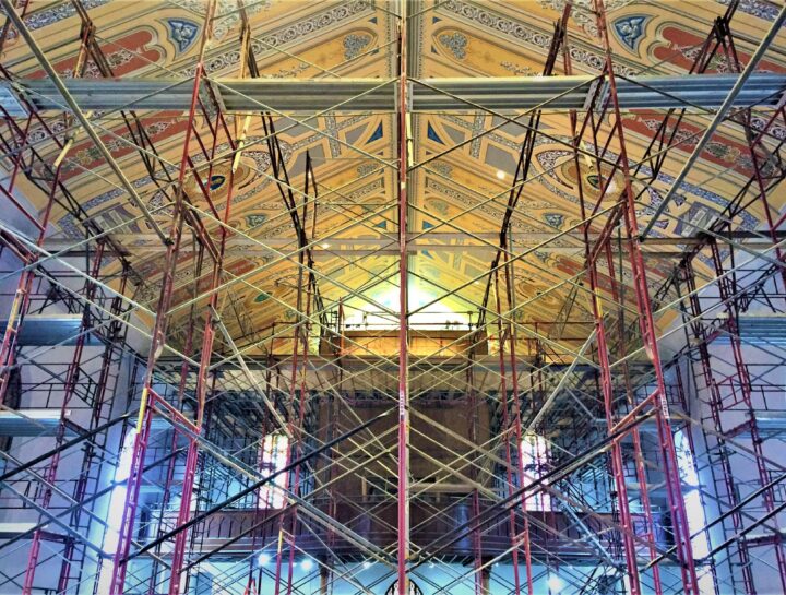 Scaffold And Ceiling Decorative Painting Services